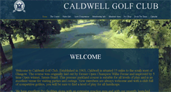 Desktop Screenshot of caldwellgolfclub.com