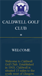 Mobile Screenshot of caldwellgolfclub.com