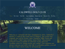 Tablet Screenshot of caldwellgolfclub.com